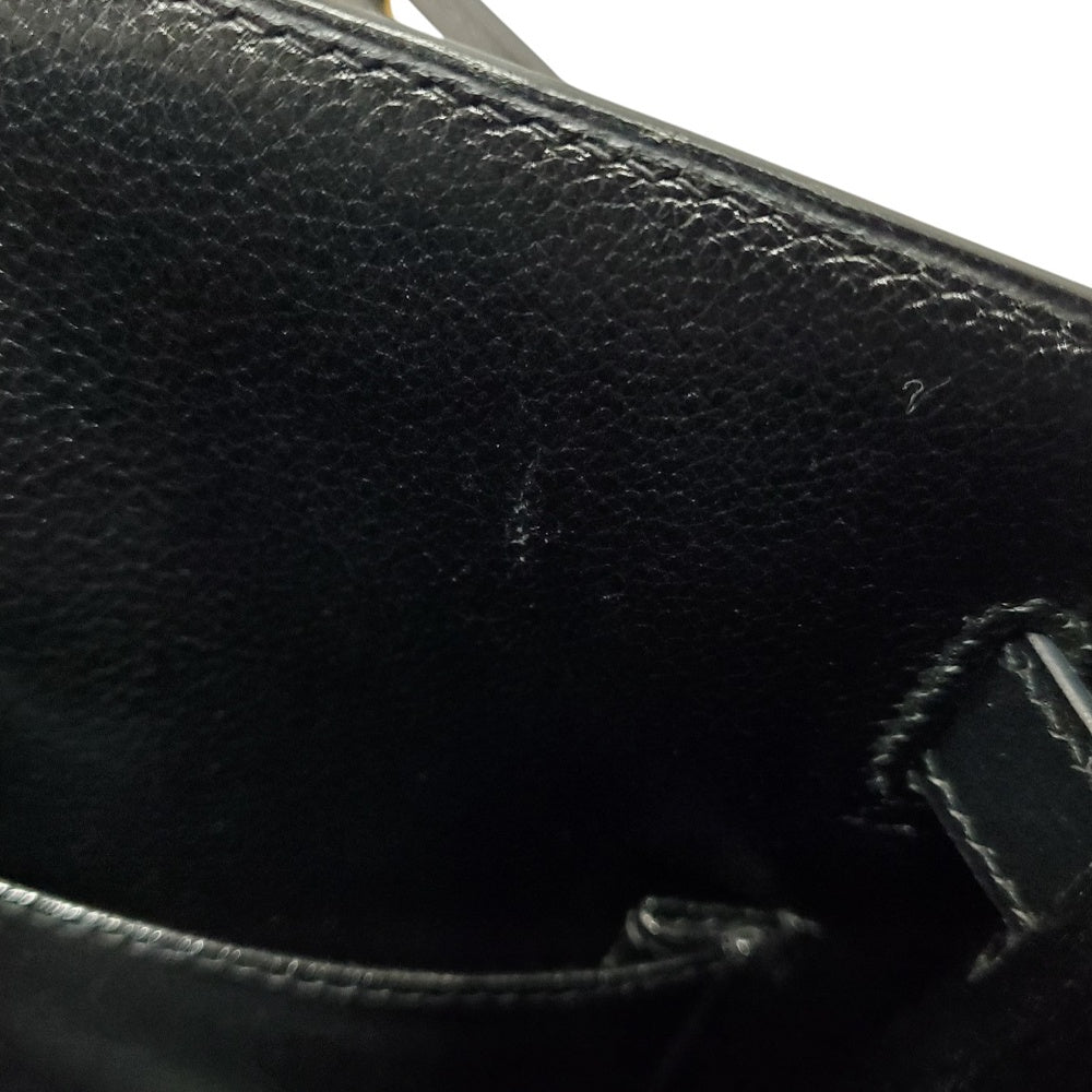 エルメス  HERMES  ケリー32  ボックスカーフ  ノワール  外縫い  G金具  〇A刻印/MA2402002