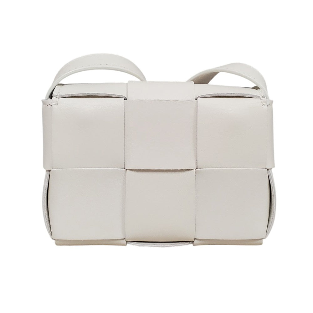 ボッテガヴェネタ  BOTTEGA  VENETA  イントレチャート  キャンディーカセットミニ  ショルダーバッグ  ホワイト  666688/AT250937