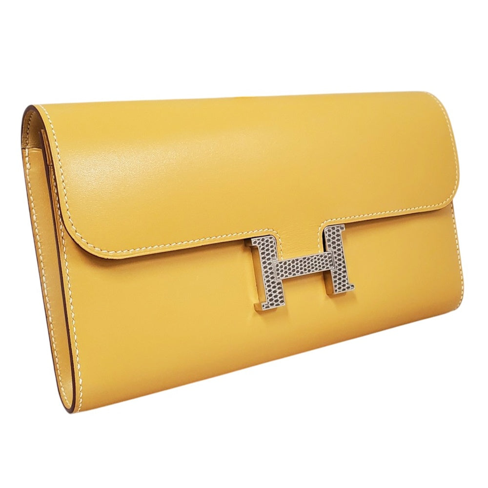 エルメス  HERMES  コンスタンスロング  タデラクト/リザード  パイユ  SV金具  A刻印/AT210402