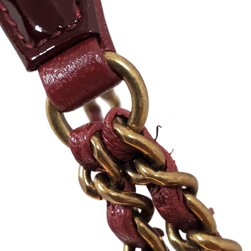 シャネル  CHANEL  パテントレザー  マトラッセ  チェーントートバッグ  ボルドー  A92893/AT251117