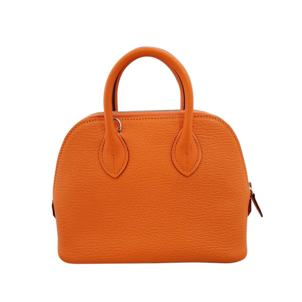 エルメス HERMES ボリード1923ミニ シェーブル オレンジミニアン SV