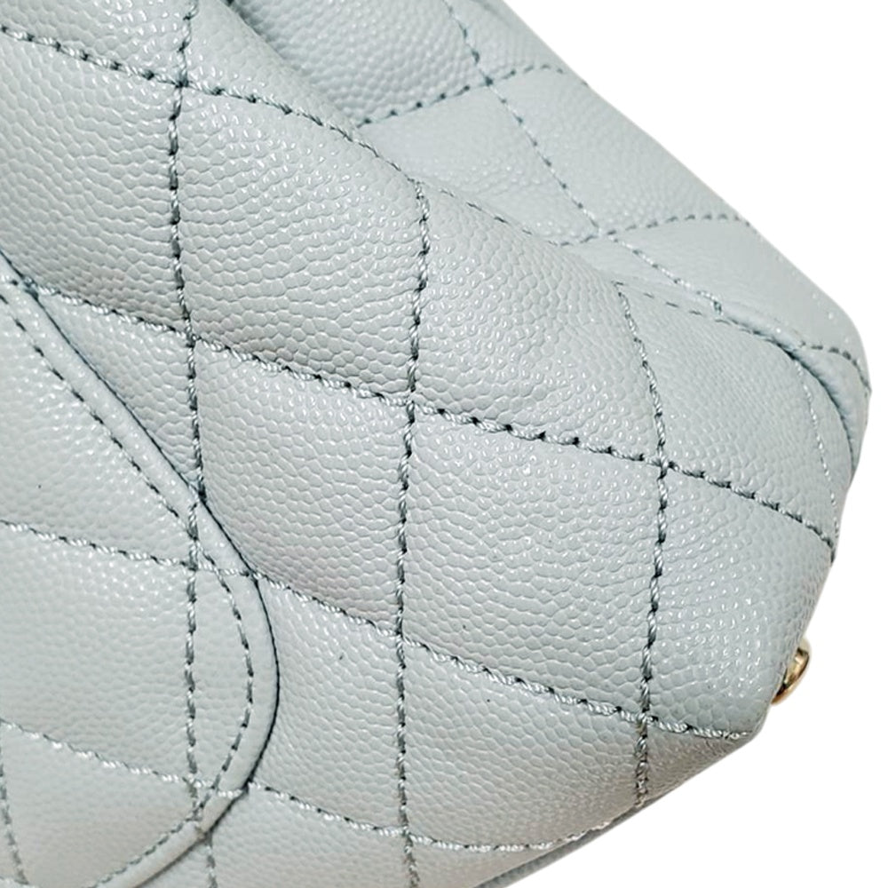 シャネル  CHANEL ココハンドルXXS グレー キャビアスキン  ショルダーバッグ/PW26055