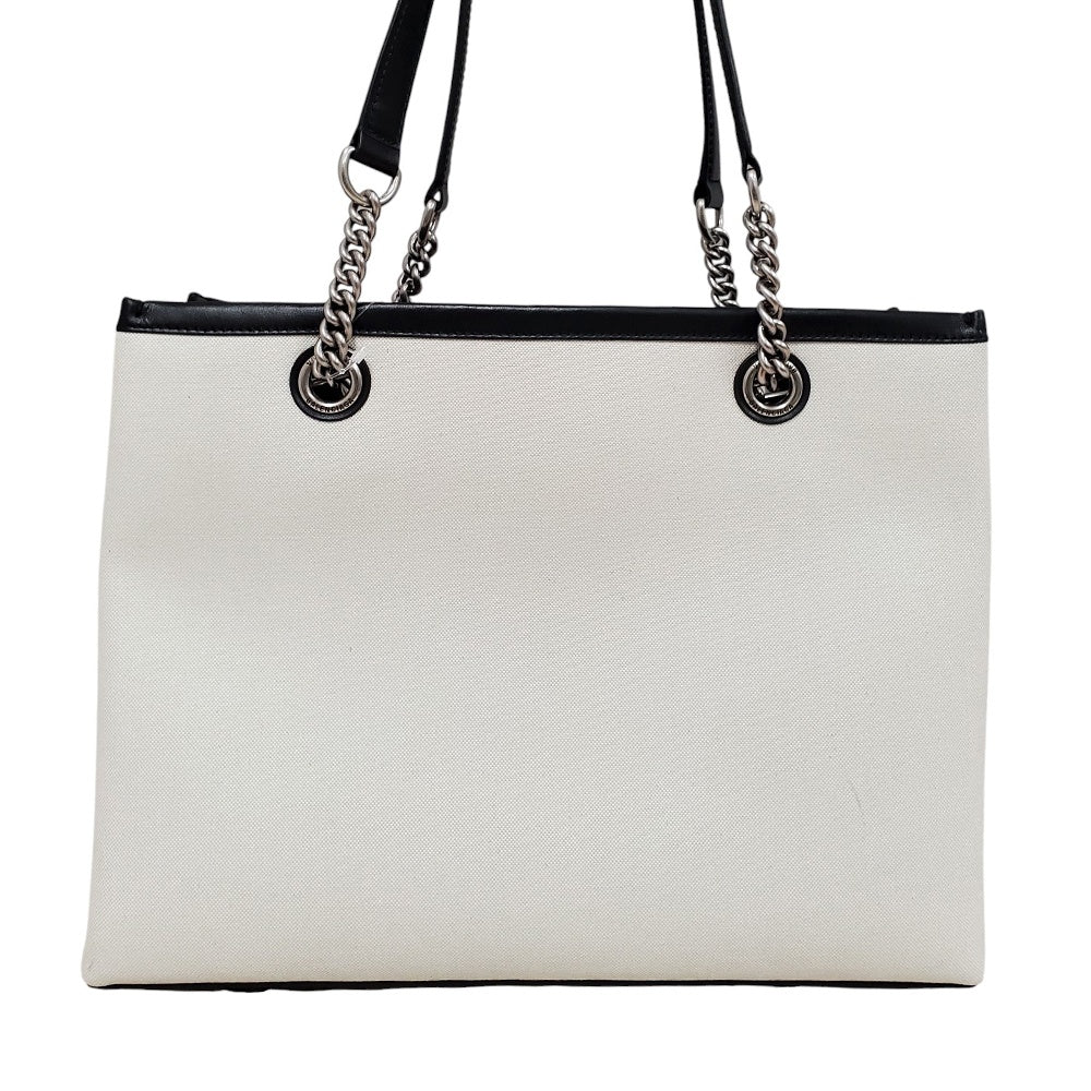 バレンシアガ  BALENCIAGA  コットン/キャンバス  デューティーフリートートバッグ  ショルダーバッグ  ナチュラル/ブラック/MA2503003