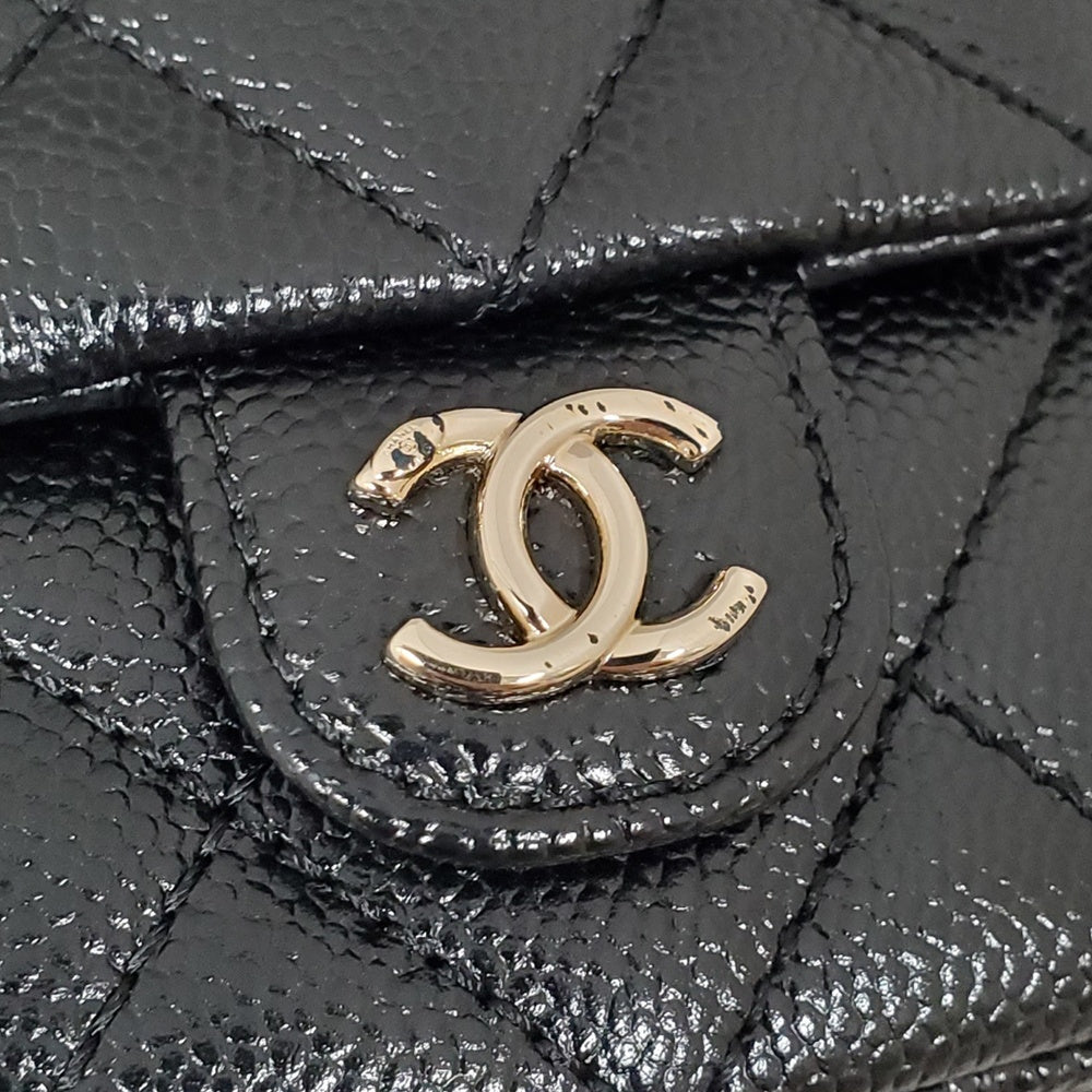 シャネル  CHANEL  キャビアスキン  マトラッセ  ココマーク  バックパック  リュックサック  ブラック  AS3787/AT240115
