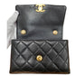 シャネル  CHANEL マトラッセ  ミニフラップ AS5001 ブラック ラムスキン  チェーンショルダーバッグ/PW26063