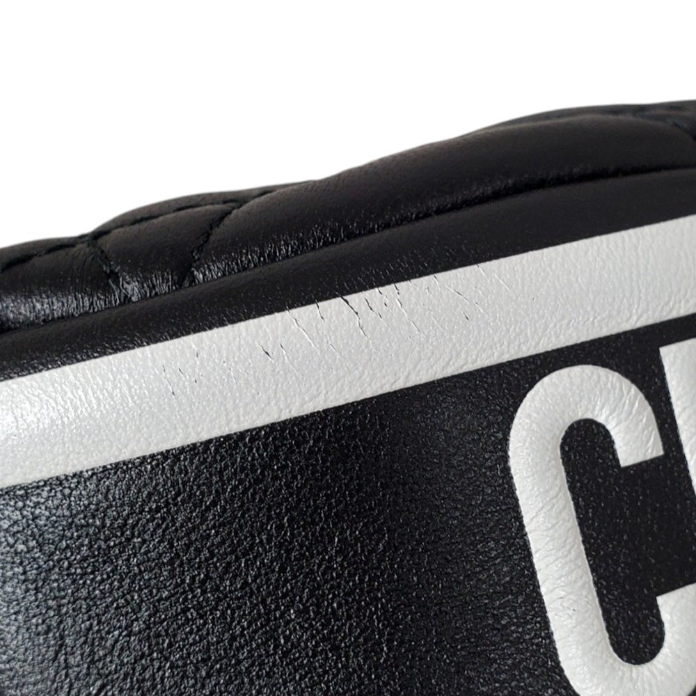 クリスチャン  ディオール  Christian  Dior  ラムスキン  カナージュ  ヴァイブ  ホーボー  ショルダーバッグ  ブラック/ホワイト/MA2602008