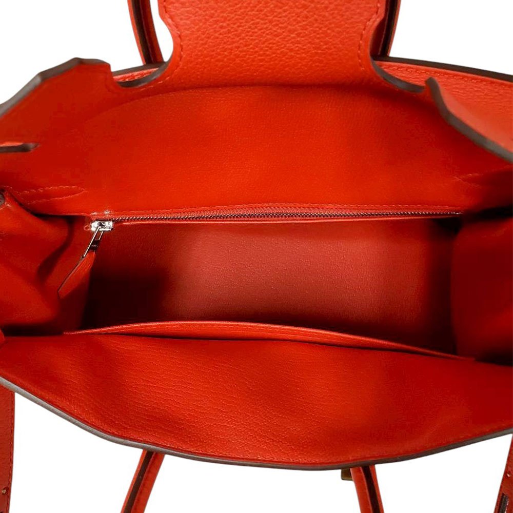 エルメス  HERMES  バーキン25  トゴ ルージュドクール  SV金具  K刻印/MA2509001