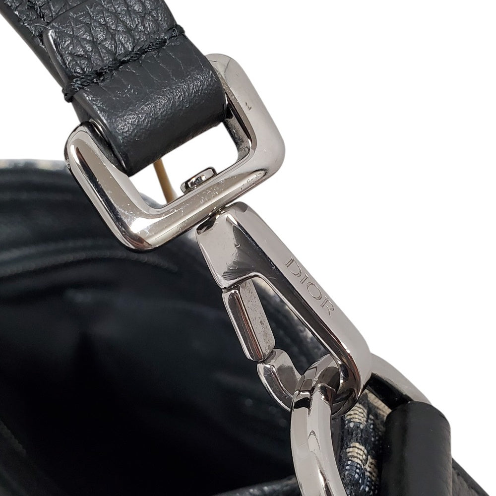 ディオール  DIOR  オブリーク  サドル  ミニソフトバッグ  2WAYショルダーバッグ  ネイビー/MA2505003