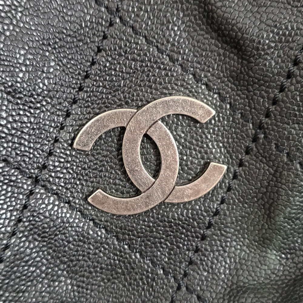 シャネル  CHANEL  キャビアスキン  ワイルドステッチ  ワンショルダーバック  ブラック/MA2406006