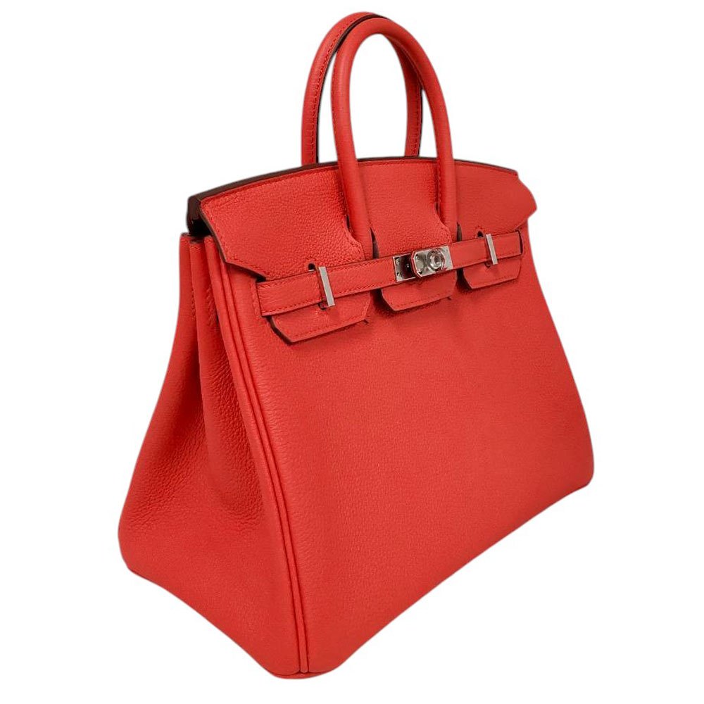 エルメス  HERMES  バーキン25  トゴ ルージュドクール  SV金具  K刻印/MA2509001