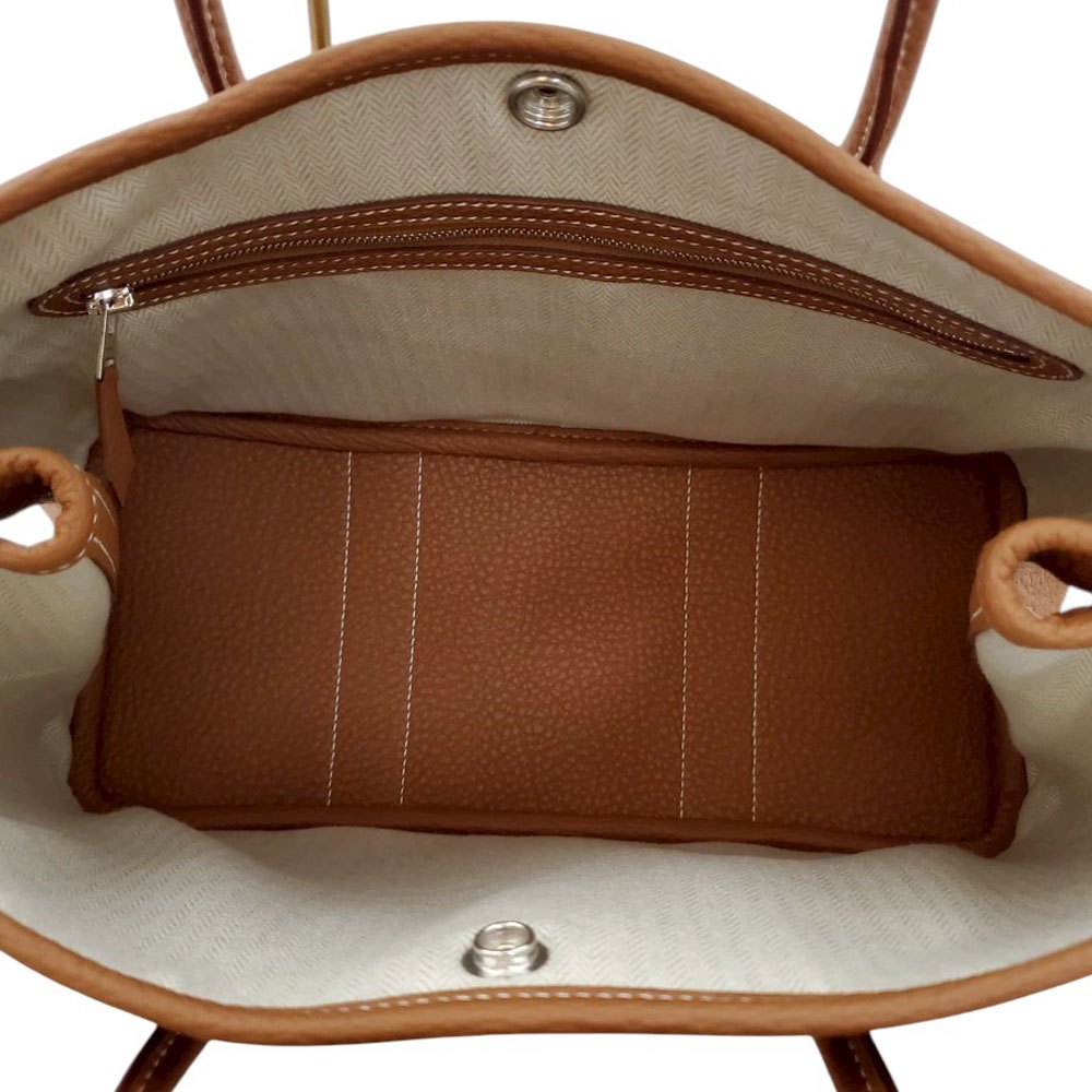 Hermes HERMES Garden Party PM Negonda Gold K Stamp Silver Hardware