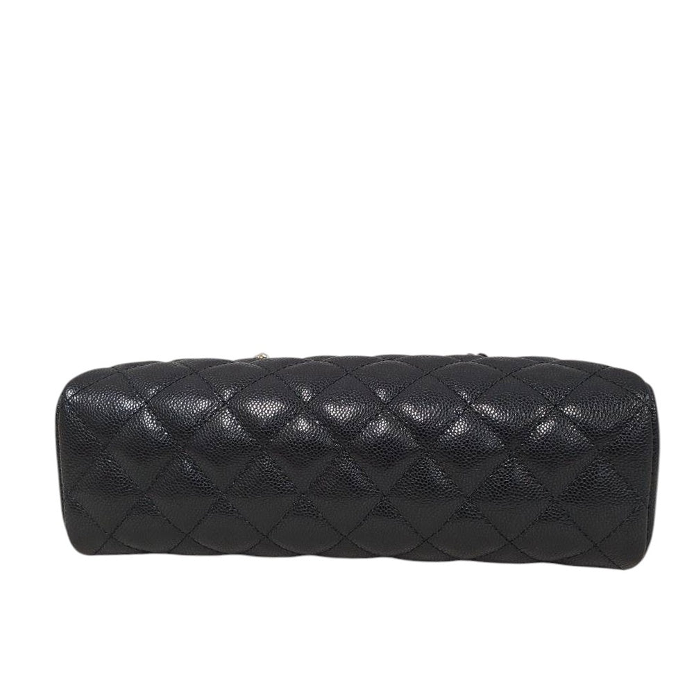 シャネル  CHANEL  As6135 ブラック キャビアスキン  スモールボーリング  チェーンショルダー/AT260327