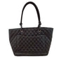 シャネル  CHANEL  ブラック ラムスキン  ラージトートバッグ  A25169