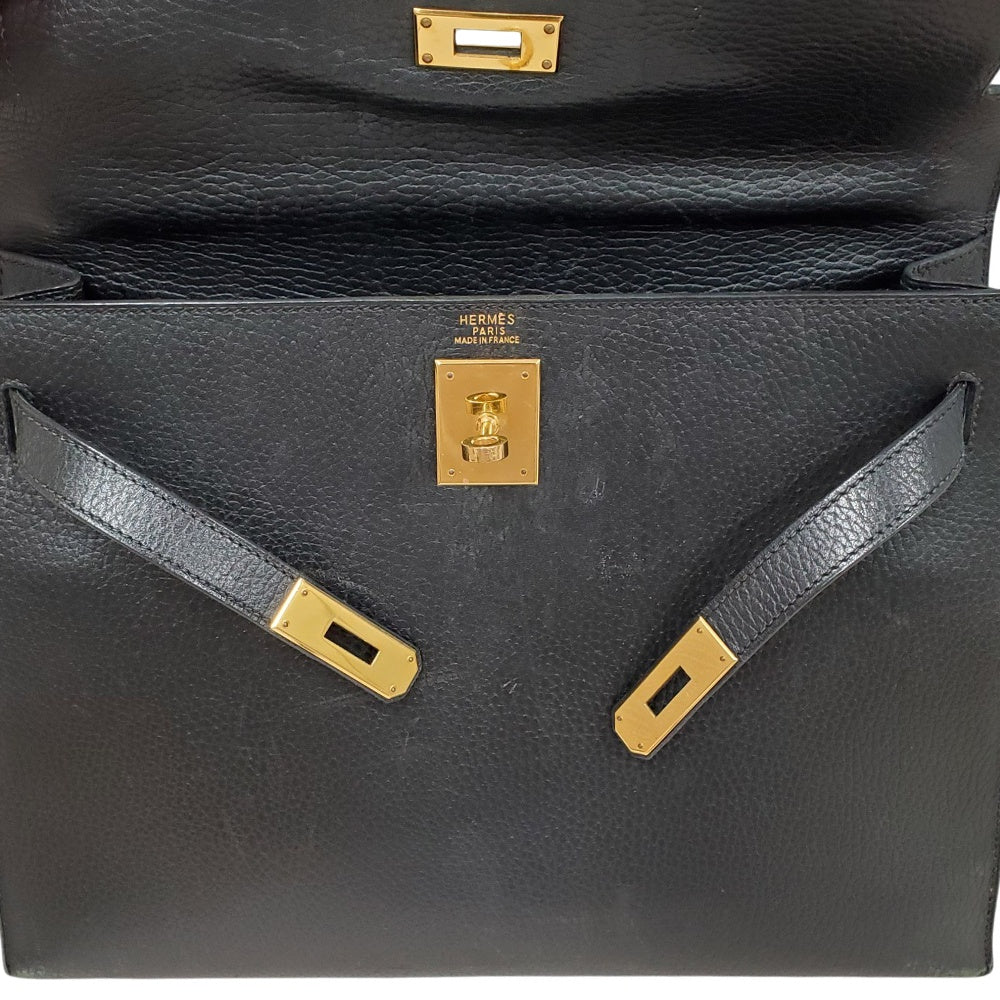エルメス  HERMES  ケリー32  アルデンヌ  ノワール  G金具  □C刻印/MA2602021