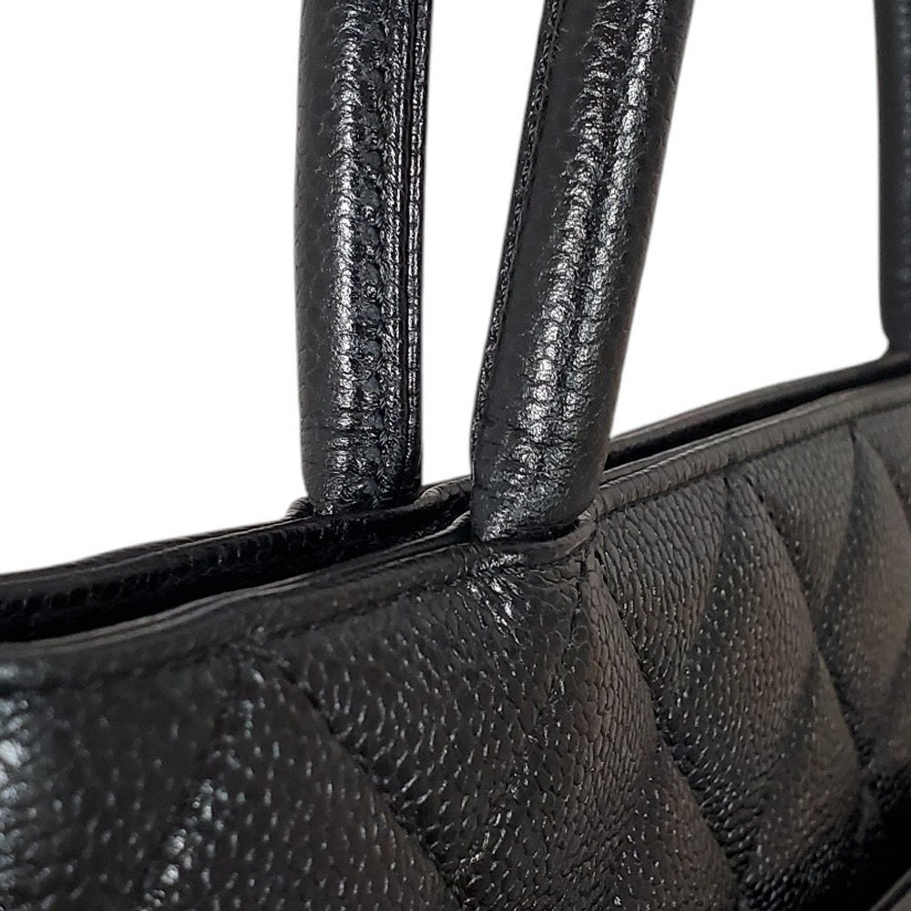 シャネル  CHANEL  キャビアスキン  復刻トート  ブラック  A01804/MA2406005