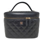 シャネル  CHANEL ヴァニティバッグ AP2573 ブラック キャビアスキン  2025クルーズコレクション  ハンドバッグ/PW26031