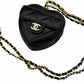 シャネル  CHANEL AP2783 ブラック ラムスキン  ハートシェイプジップ　コインケース　ネックレス