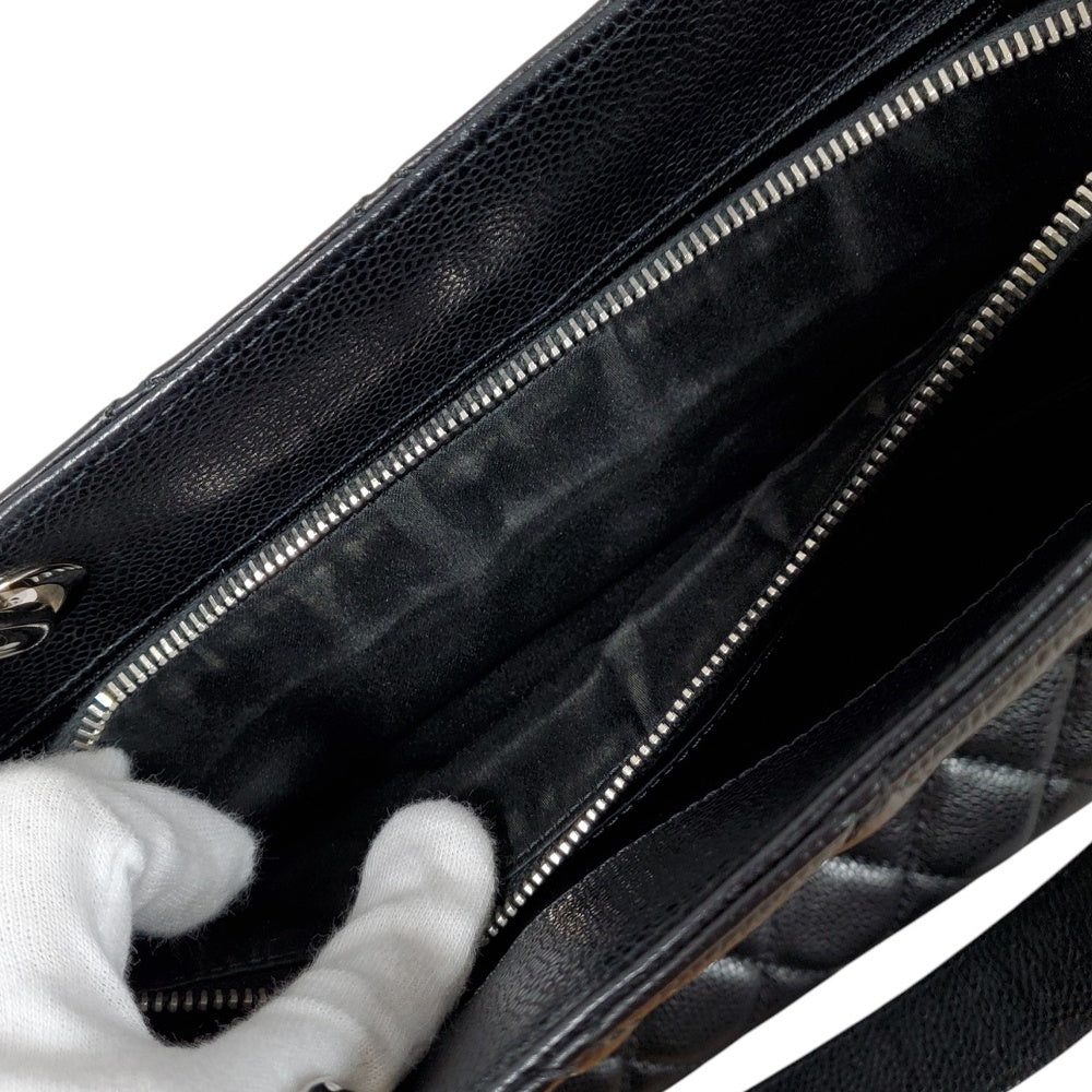 シャネル  CHANEL  キャビアスキン  マトラッセ  ココマーク  GSTチェーントートバッグ  ブラック A50995/MA2503013