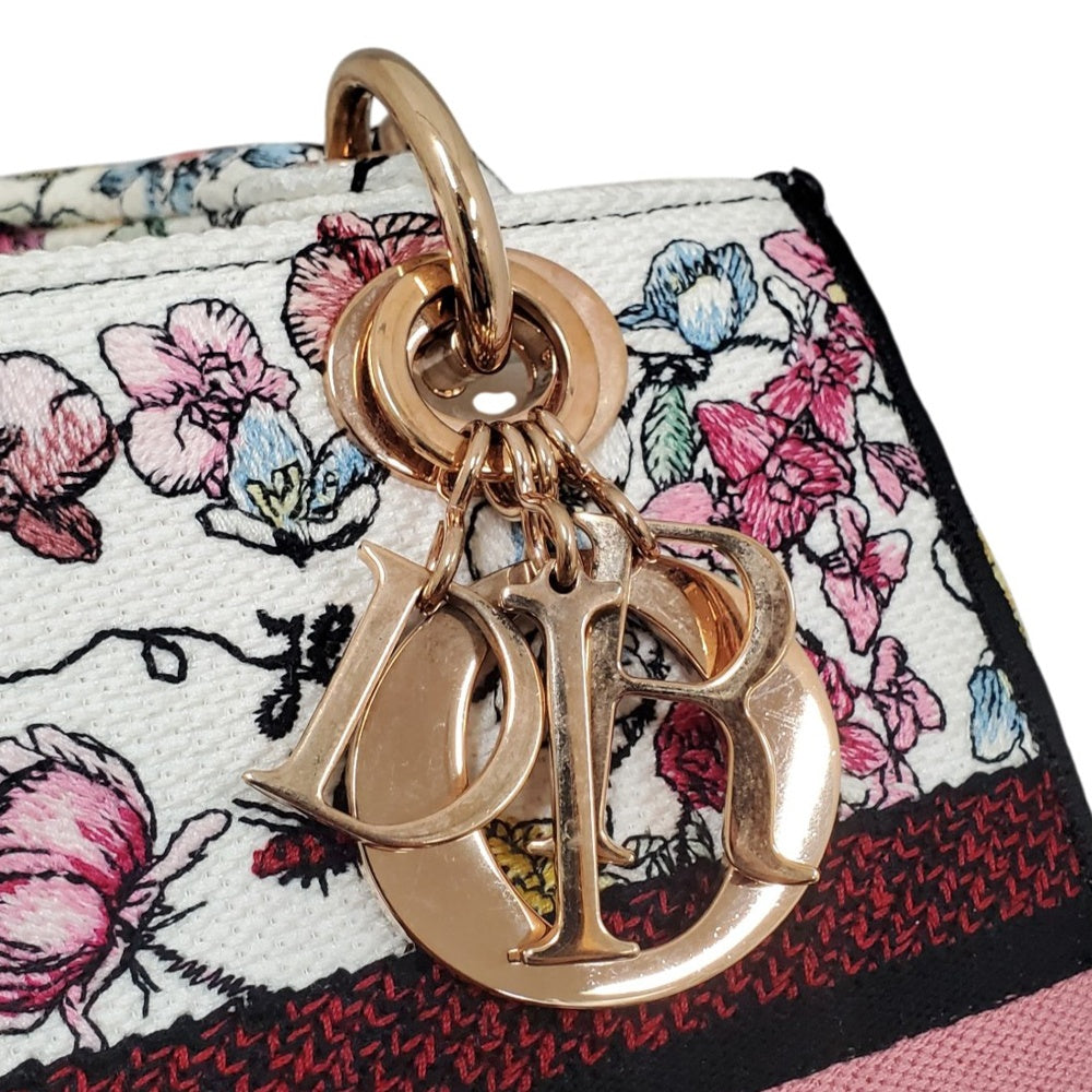 ディオール  Dior  レディD-LITE  ミディアム  フロレジオ  2WAY  ハンドバッグ  ショルダーバッグ/PW26065