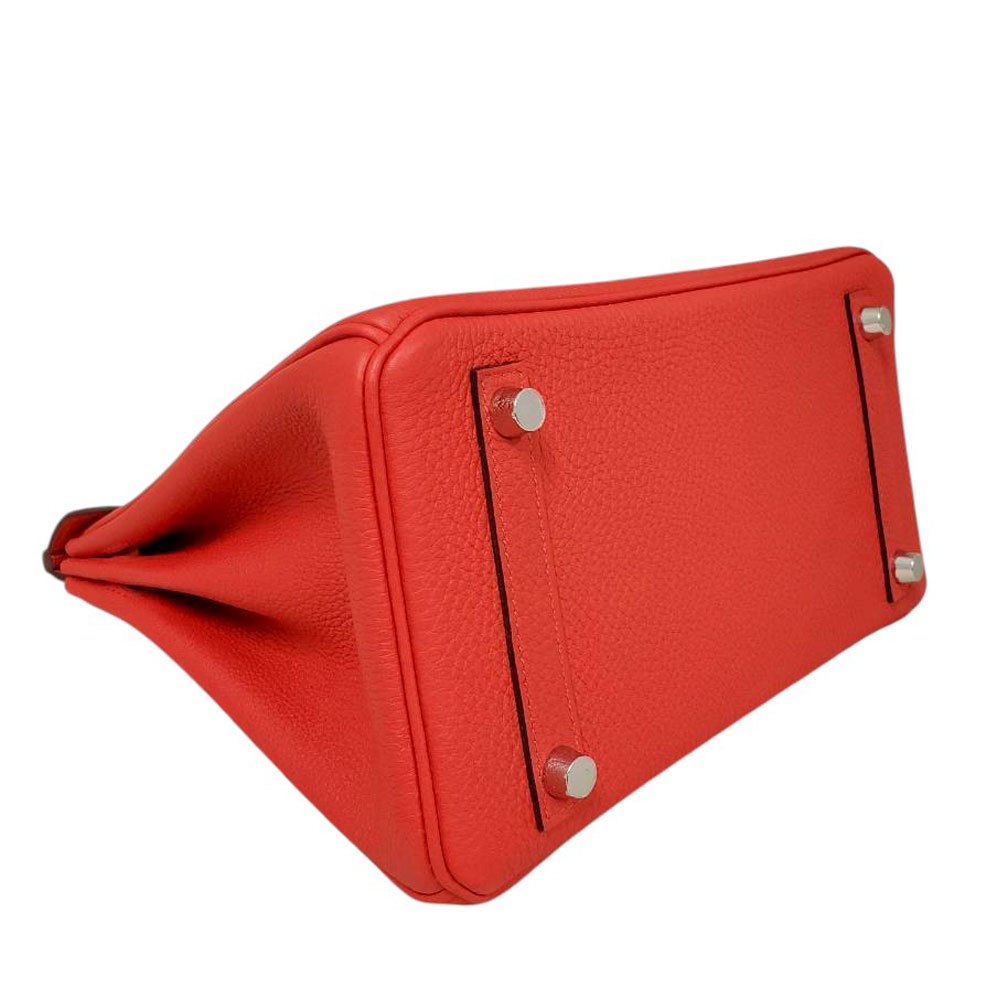 エルメス  HERMES  バーキン25  トゴ ルージュドクール  SV金具  K刻印/MA2509001