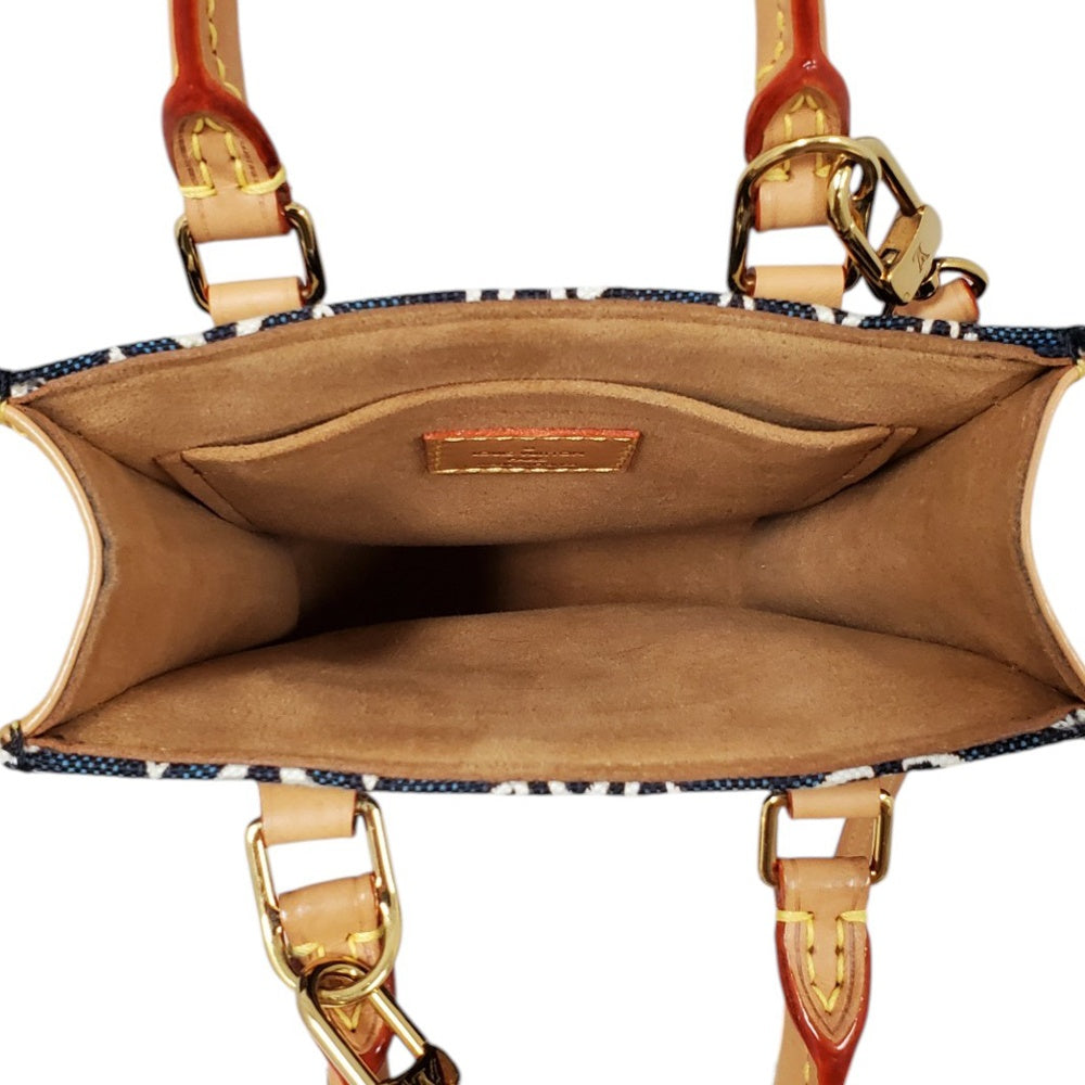 ルイヴィトン  LOUIS  VUITTON  モノグラム・ジャガード  プティットサックプラ  ネイビー  M80288/MA2603012