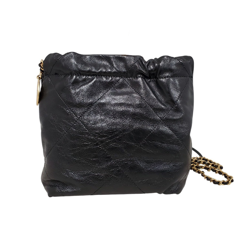 シャネル CHANEL シャイニーカーフスキン CHANEL22 ミニ パール