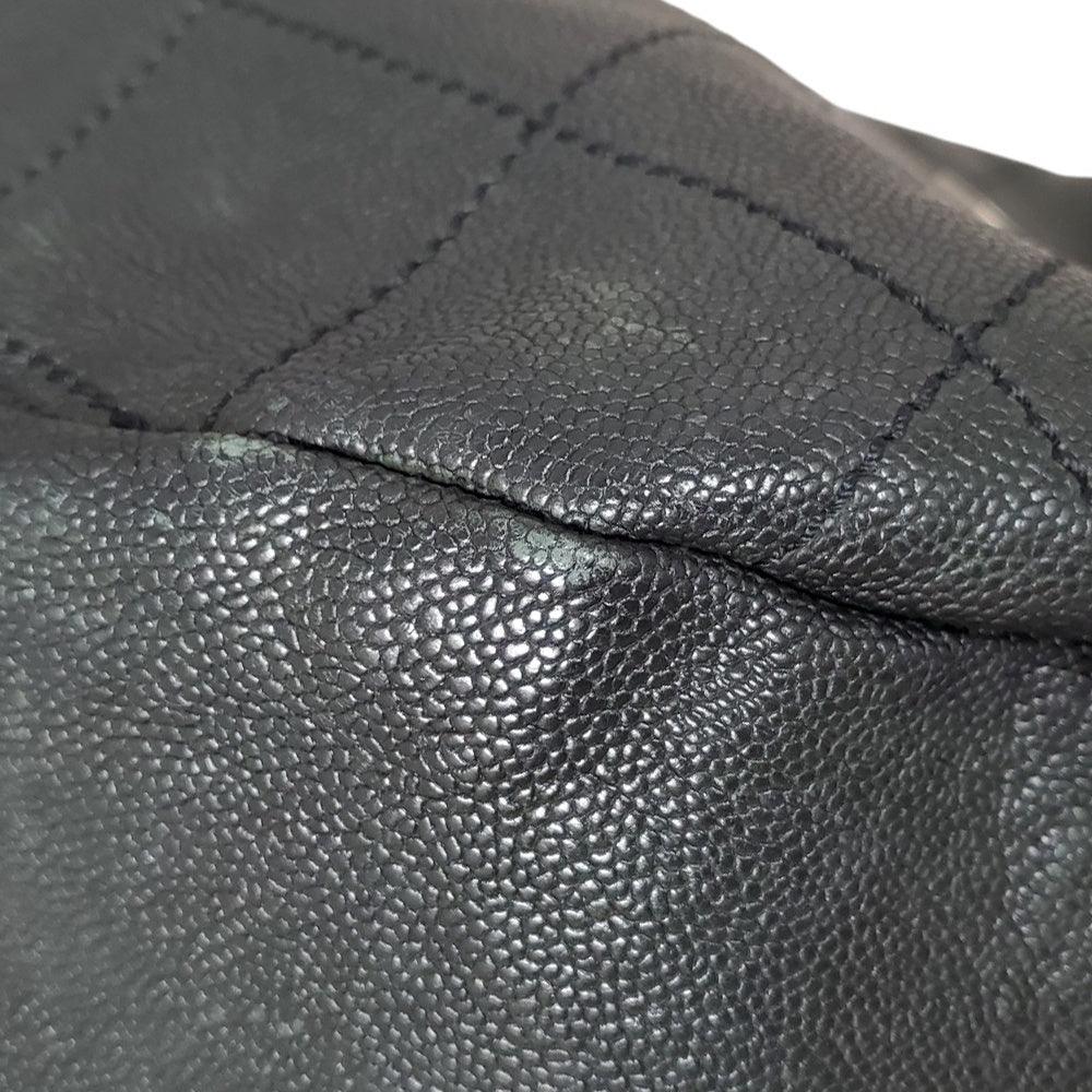 シャネル  CHANEL  キャビアスキン  ワイルドステッチ  ワンショルダーバック  ブラック/MA2406006