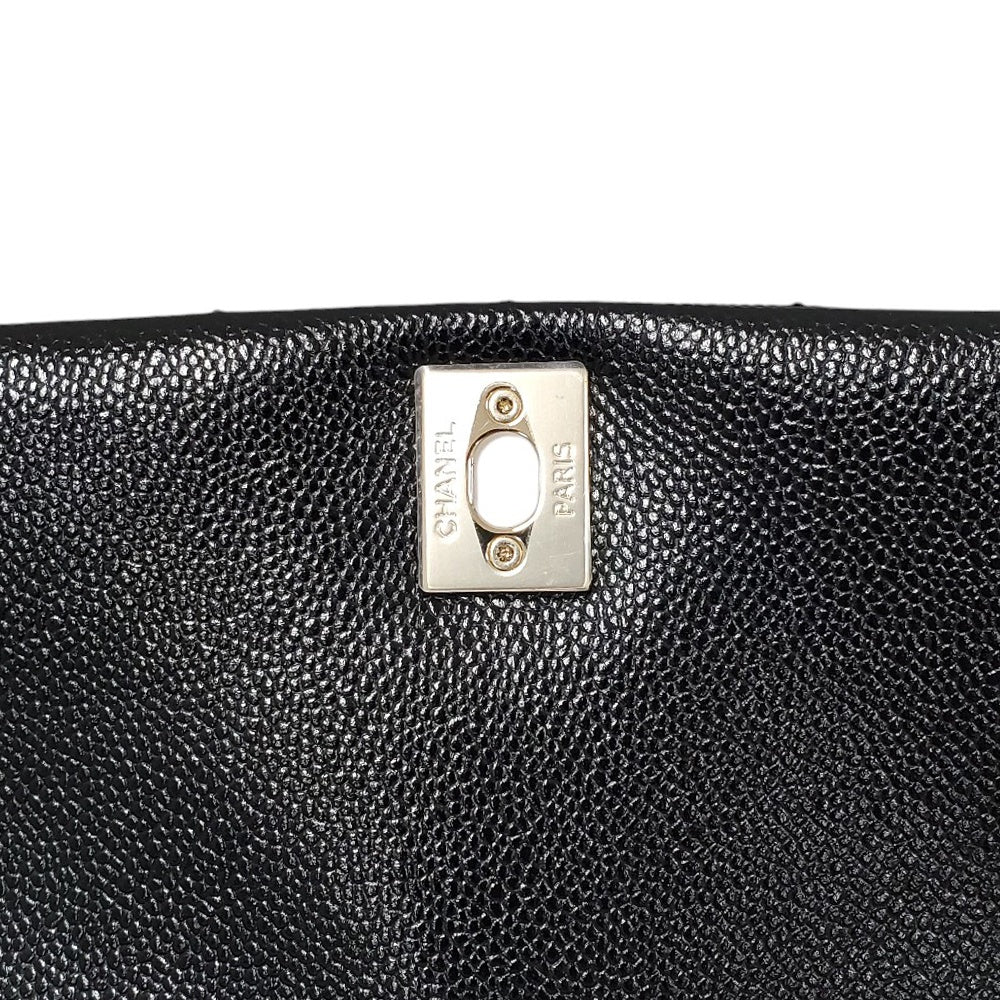 シャネル  CHANEL  キャビアスキン  マトラッセ  ココマーク  バックパック  リュックサック  ブラック  AS3787/AT240115