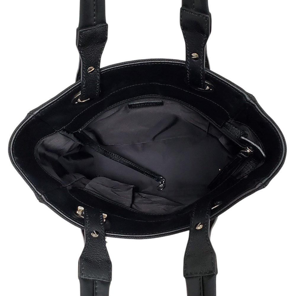 シャネル  CHANEL  パリビアリッツ  トートPM  ブラック  A34208/MA2507011