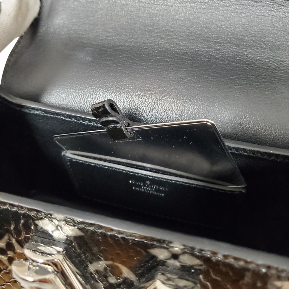 ルイヴィトン  LOUIS  VUITTON  モノグラム  パイソン  ツイストPM  N96931  エキゾチックレザー  ノワール/AT240421