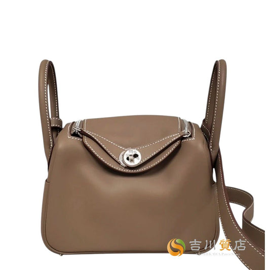 エルメス  HERMES  リンディミニ スイフト エトゥープ シルバー金具 G刻印/AT2609060