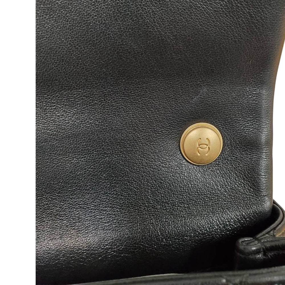 シャネル  CHANEL マトラッセ  ミニフラップ AS5001 ブラック ラムスキン  チェーンショルダーバッグ/PW26063