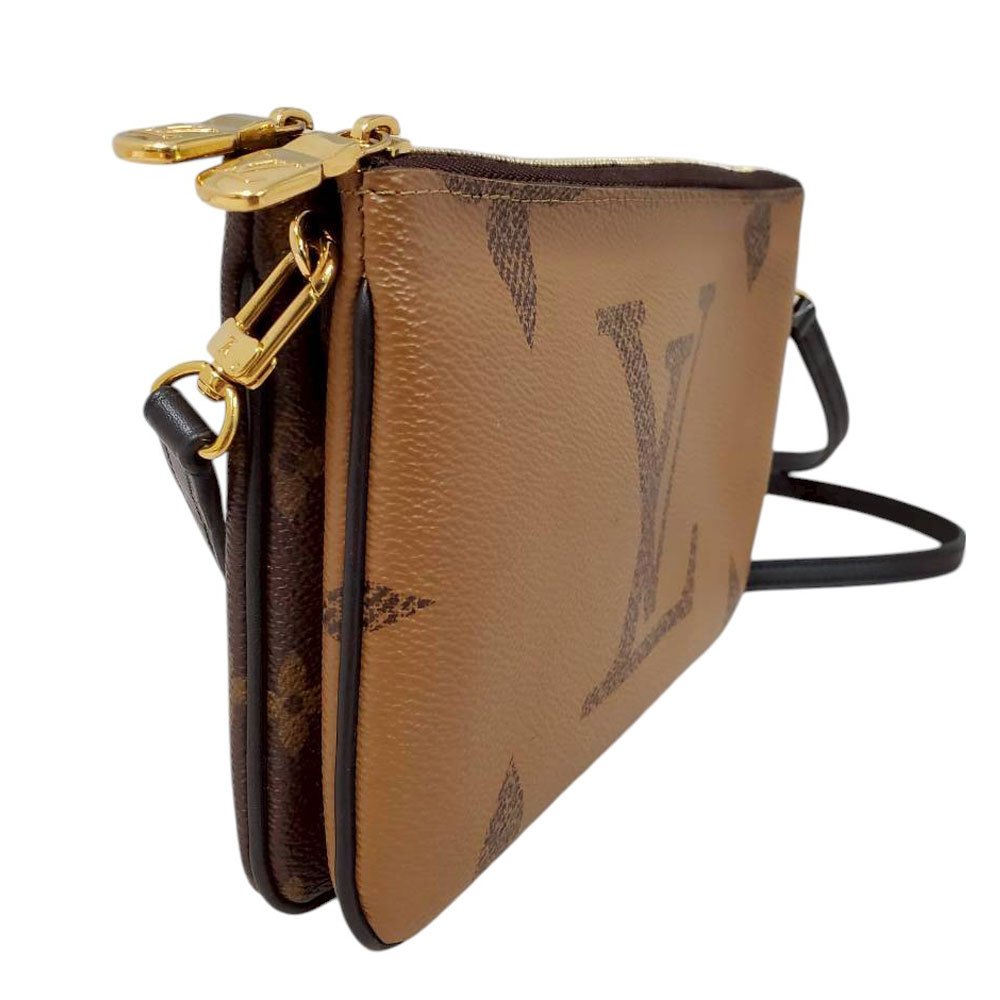 ルイヴィトン  LOUIS  VUITTON  モノグラム・ジャイアント・リバース  ポシェット・ドゥーブルジップ  M69203