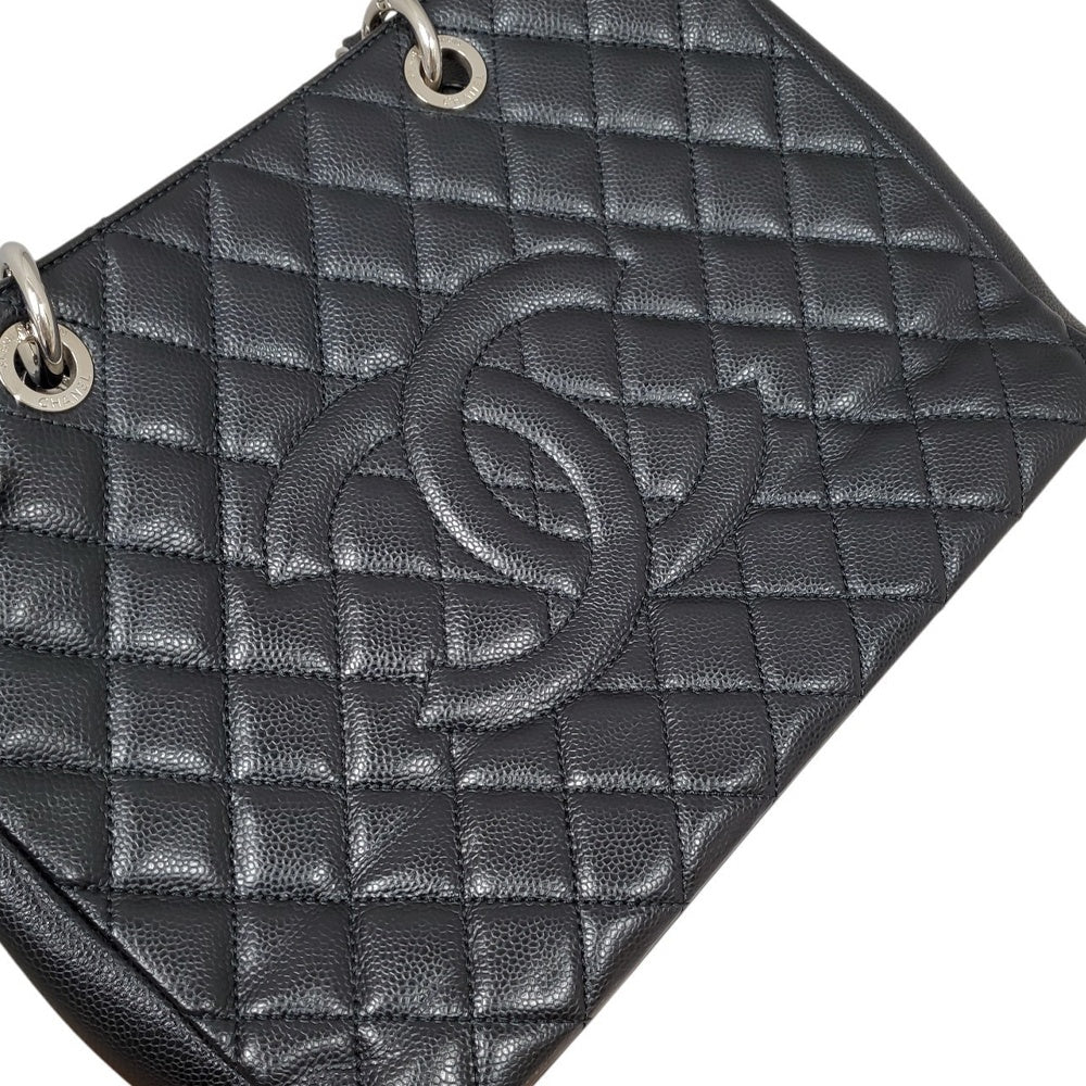 シャネル  CHANEL  キャビアスキン  マトラッセ  ココマーク  GSTチェーントートバッグ  ブラック A50995/MA2503013