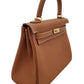 Hermes Kelly 25 Togo Gold W Engraved G Hardware