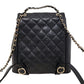 シャネル  CHANEL  キャビアスキン  マトラッセ  ココマーク  バックパック  リュックサック  ブラック  AS3787/AT240115