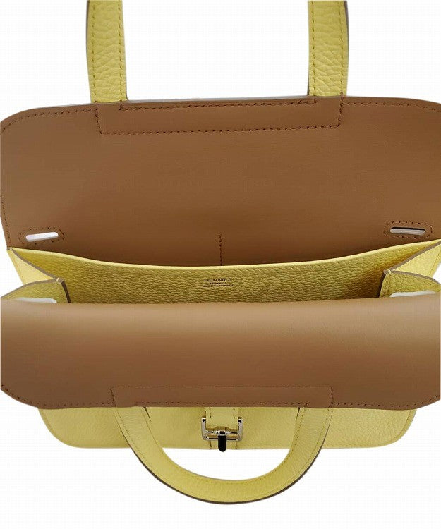 エルメス  HERMES  アルザン25    ヴェルソ  トリヨン  リモンチェッロ/ビスキュイ  B刻印  SV金具