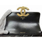 CHANEL Shiny Lambskin Matelasse Chain Shoulder Phone Case Black