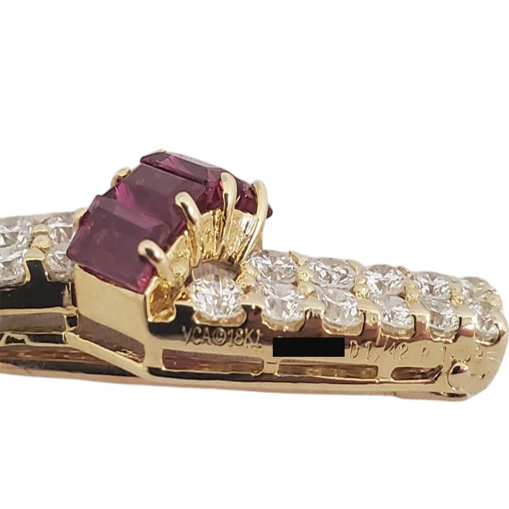 Van Cleef & Arpels   ヴァンクリーフ＆アーペル  リボンブローチ ダイヤ/ルビー/AT251229