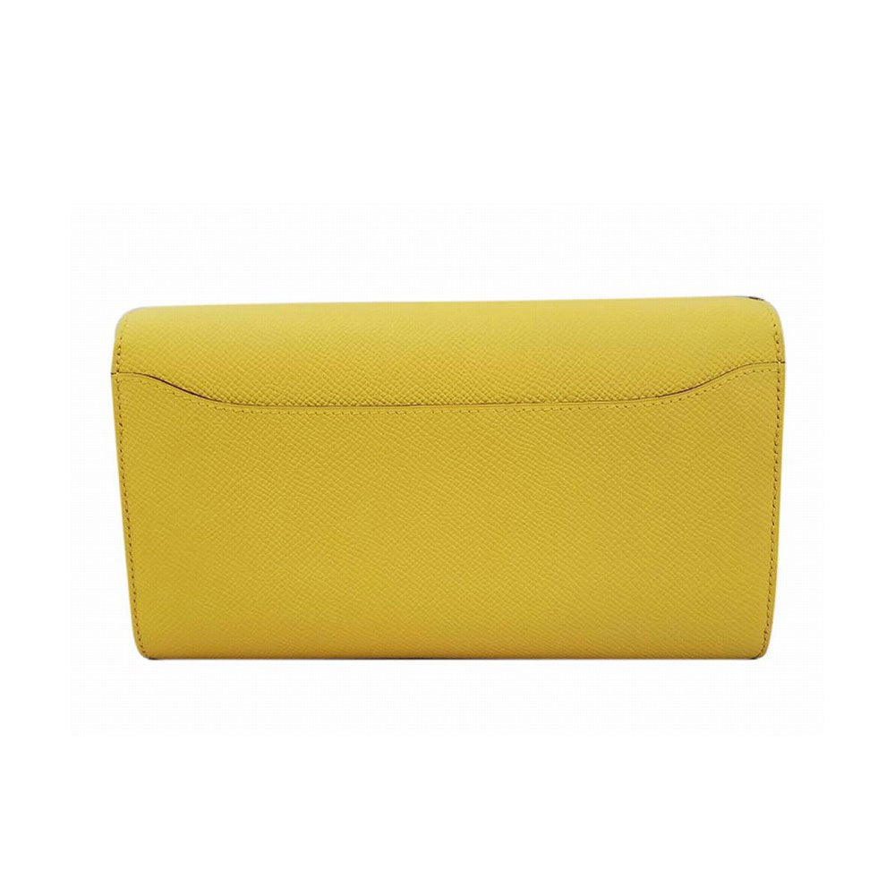 HERMES Constance Long Togo Epson Jaunes Naples