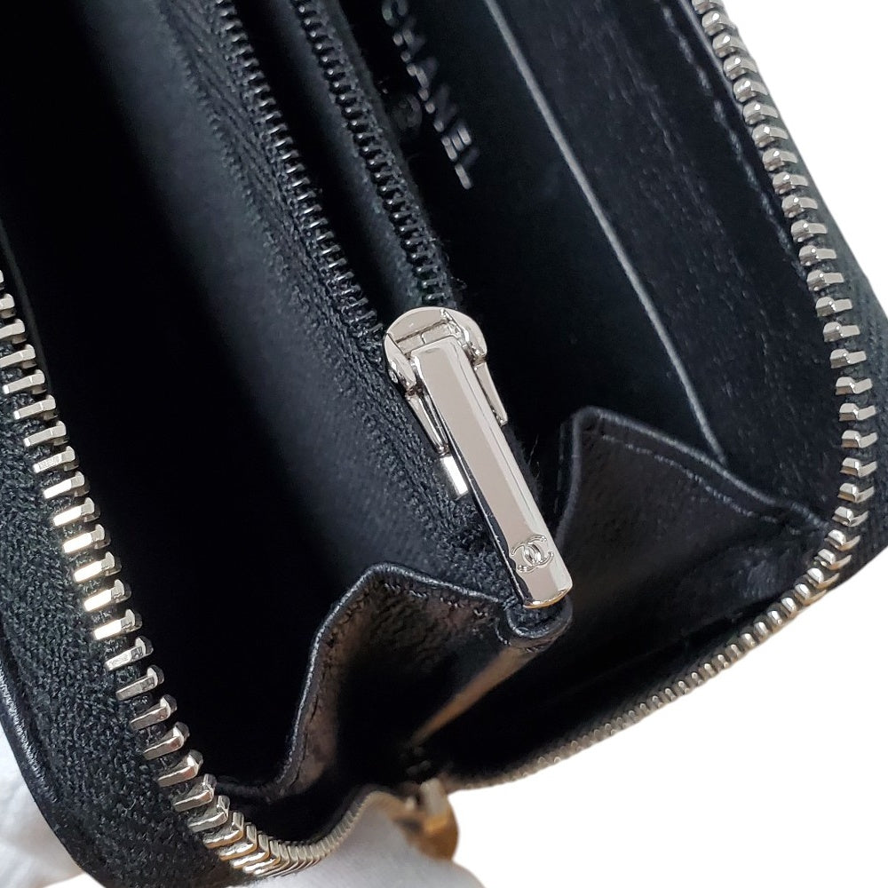 シャネル CHANEL ラムスキン マトラッセ ココスター コインケース