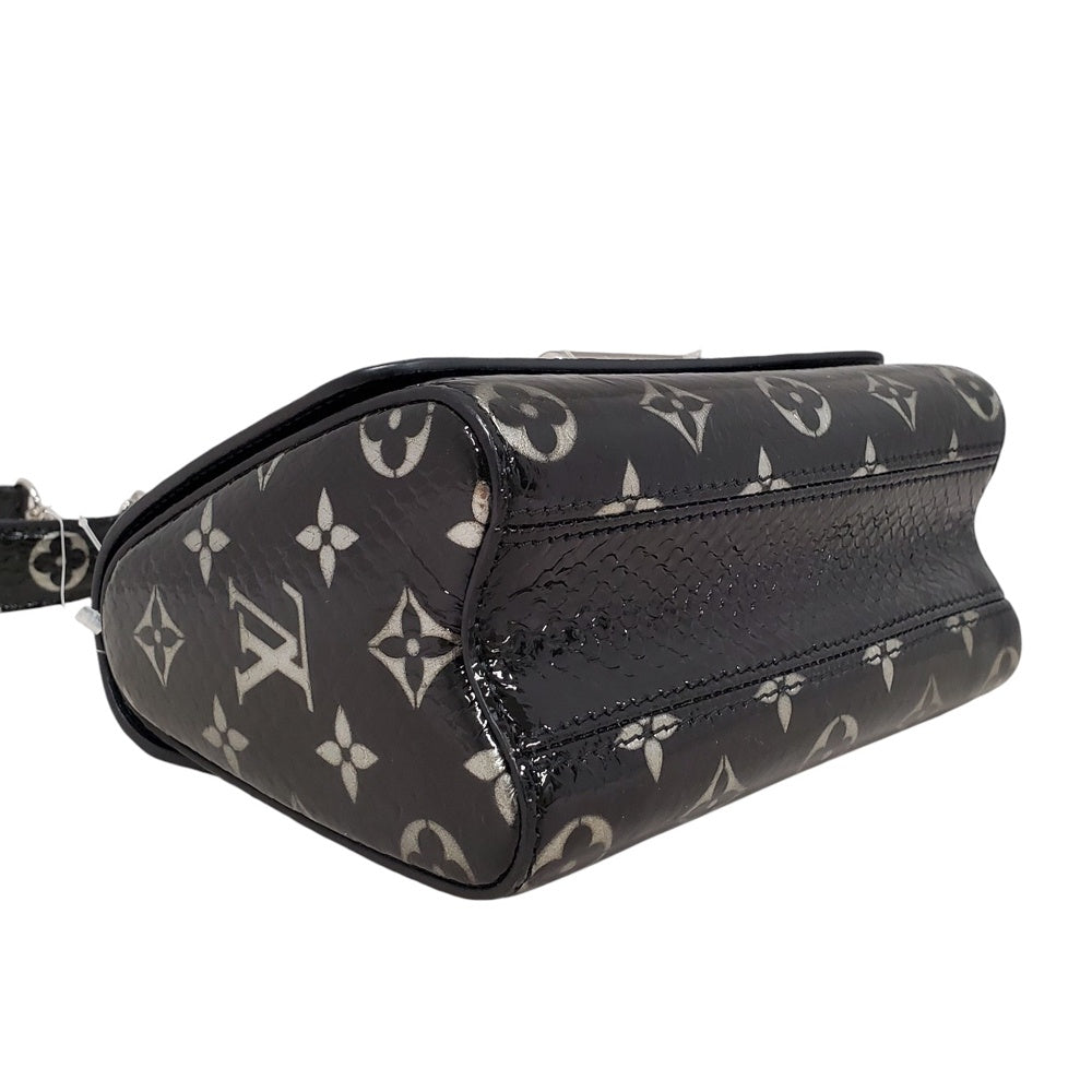 【新品同様・未使用品】ルイヴィトン  LOUIS  VUITTON  モノグラム  パイソン  ツイストPM  N96931  エキゾチックレザー  ノワール LOUIS VUITTON - ルイ ヴィトン ツイスト PM チェーン ショルダー