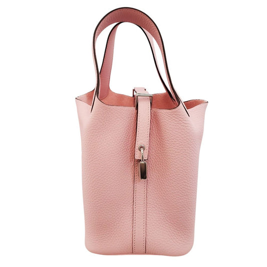 エルメス  HERMES  ピコタンロックPM  トリヨン  ローズサクラ  SV金具  W刻印