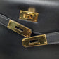 エルメス  HERMES  ケリー28  ボックスカーフ  ノワール  外縫い  G金具  〇W刻印/MA2512012