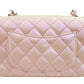 シャネル  CHANEL  ラムスキン  ミニマトラッセ  チェーンショルダー  A69900  メタリックピンク