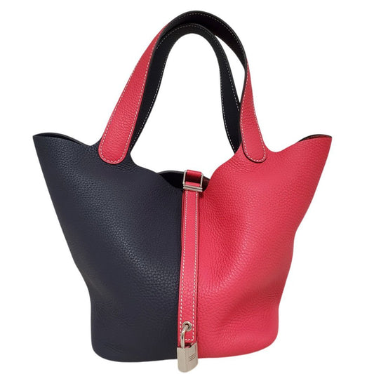 エルメス  HERMES  ピコタンロックMMカザック  トリヨン  ローズエクストリーム/ブルーニュイ  SV金具  Y刻印/MA2609035