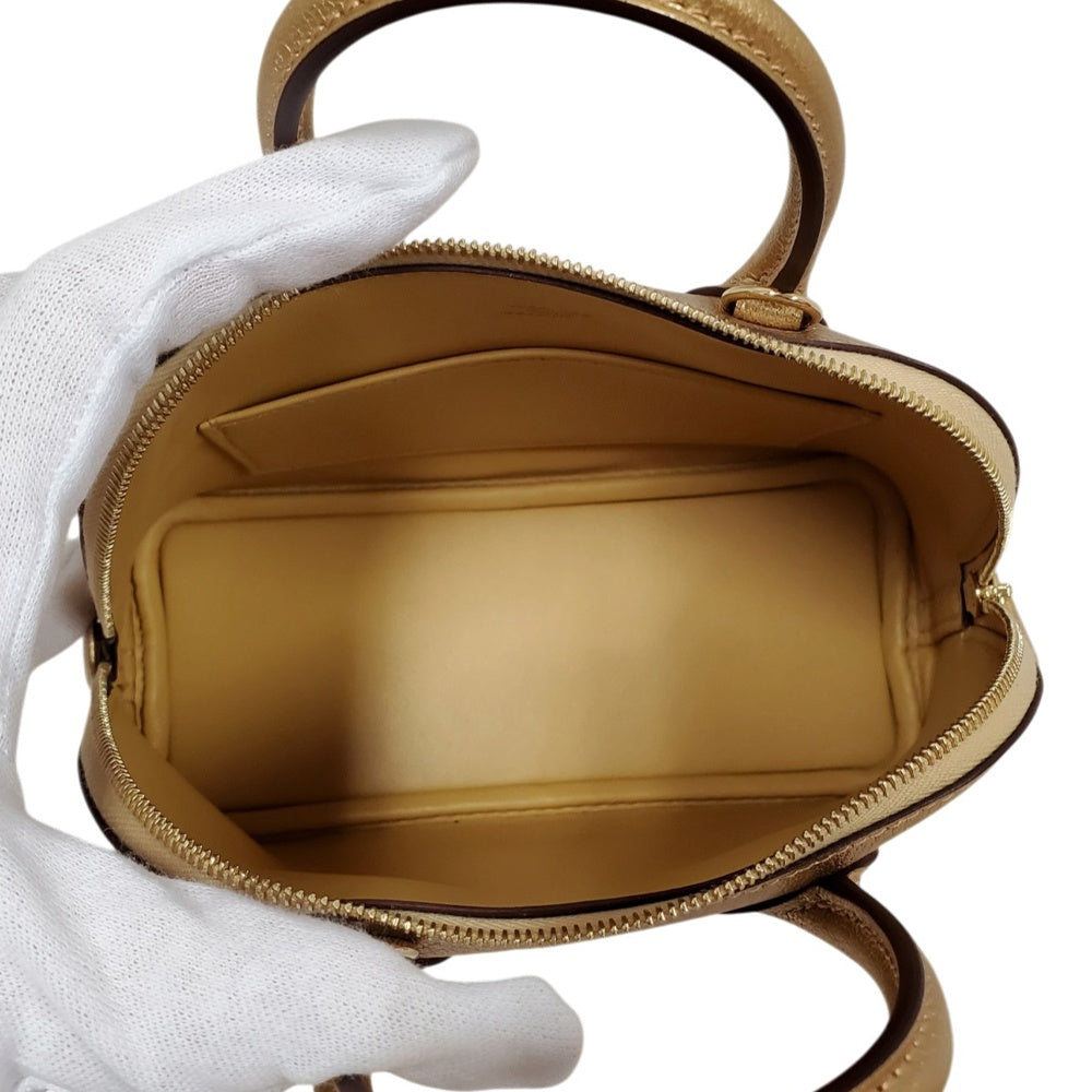 エルメス HERMES ボリード1923ミニ シェーブル シャムキラ ドレ シャンパンG金具 G刻印/AT2610022