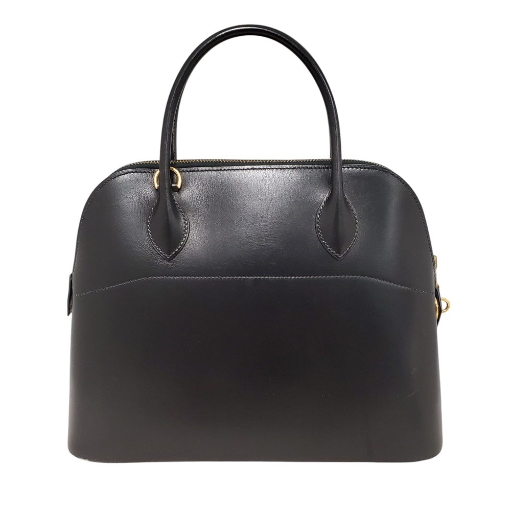 エルメス HERMES ボリード31 ボックスカーフ ノワール G金具 〇Z刻印
