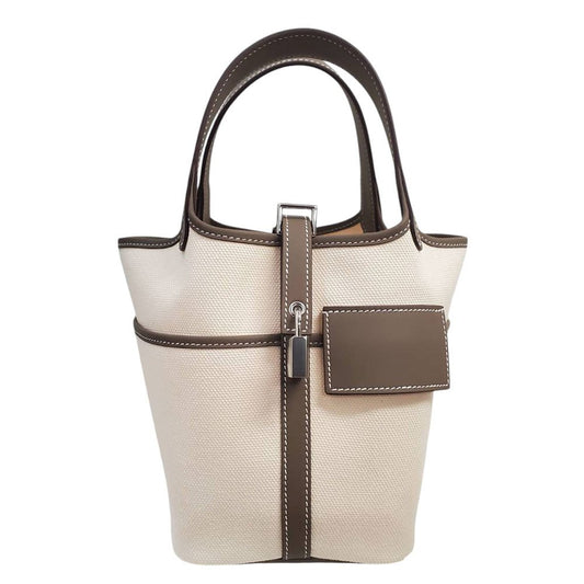 エルメス  HERMES  ピコタンロックPM カーゴ  トワルゴエラン/スイフト  エトゥープ/エクリュ  SV金具  K刻印/AT250646