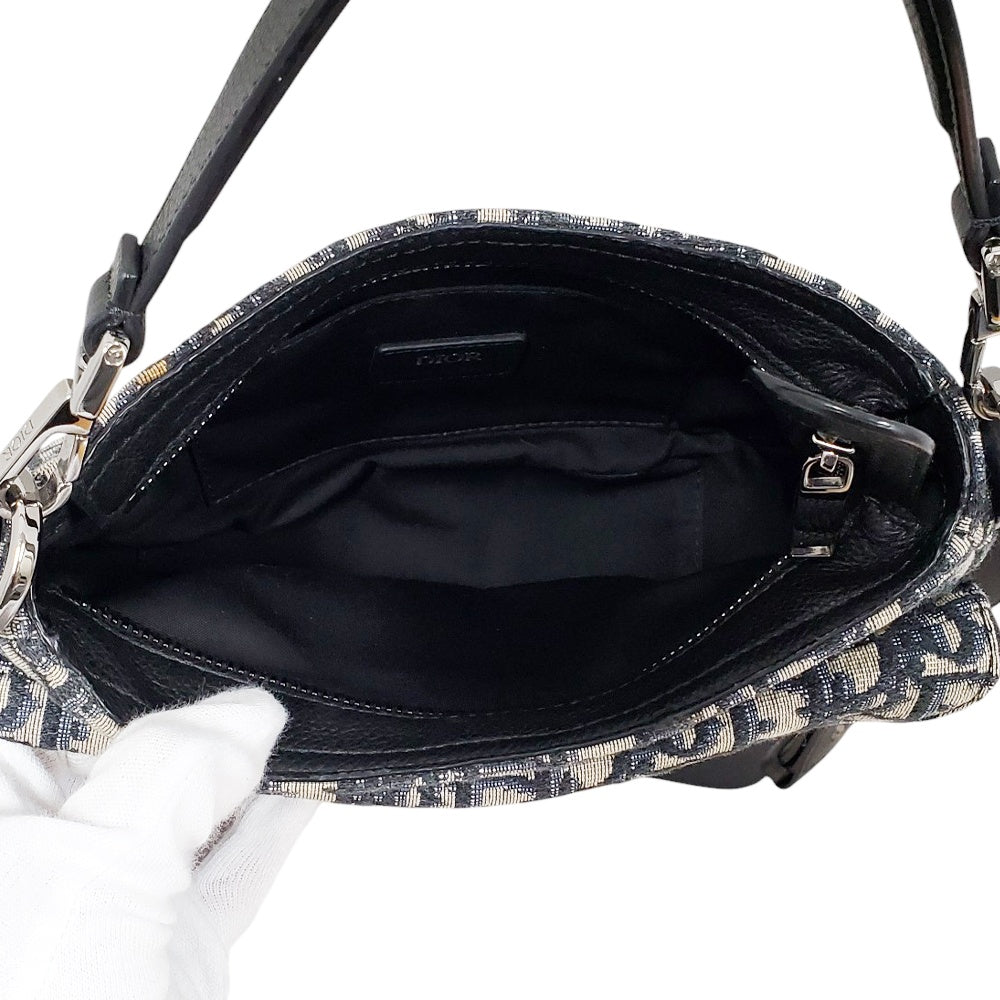 ディオール  DIOR  オブリーク  サドル  ミニソフトバッグ  2WAYショルダーバッグ  ネイビー/MA2505003